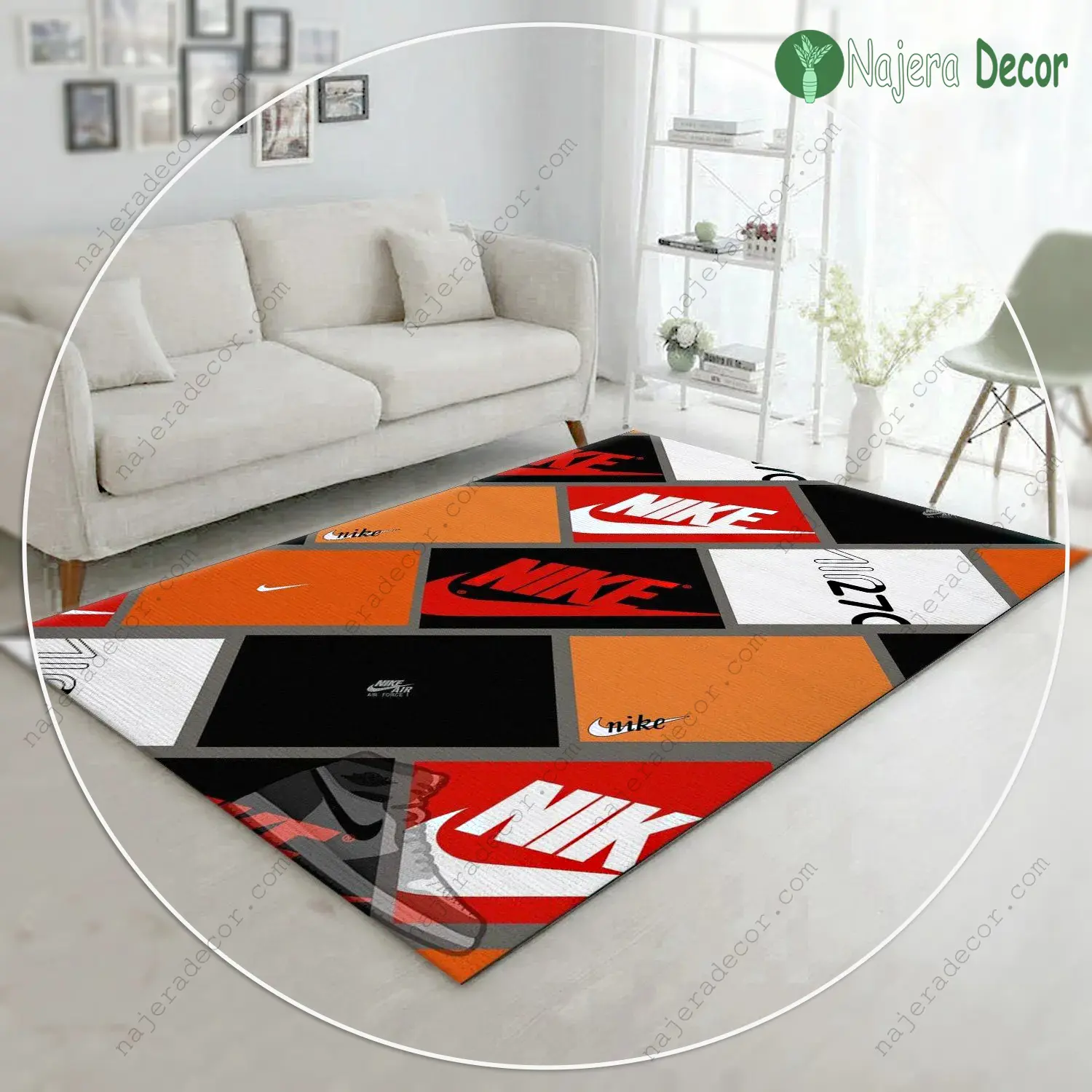 Nike rug bedroom rug floor decor home decor